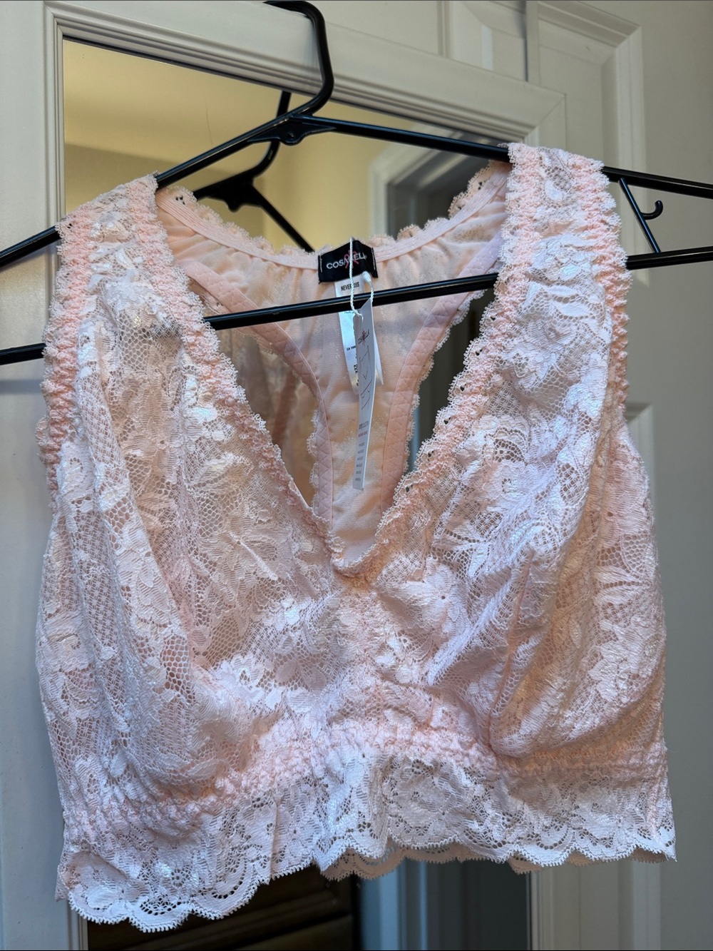 Cosabella Blush Pink Lace Bralette